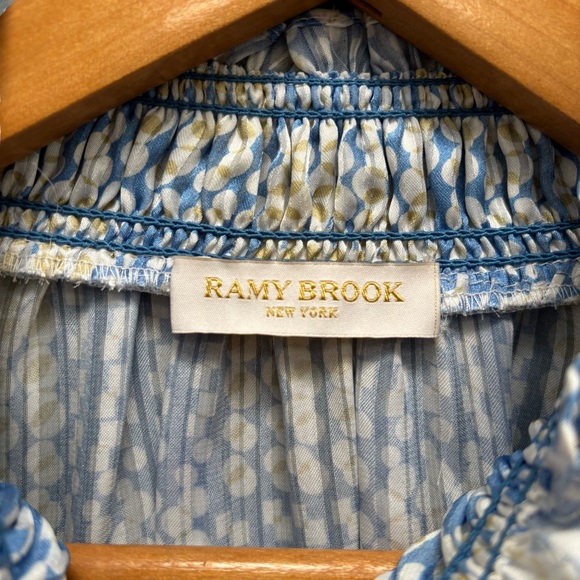 Ramy Brook Mock Neck Balloon Sleeve Blouse - Picture 6 of 9